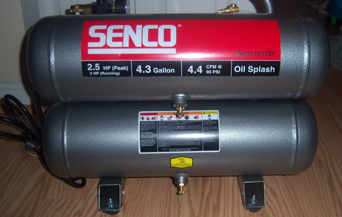 SENCO Twin Tank Air Compressor, 2.5-Horsepower, 4.3-Gallon (PC1131) customer photo 1