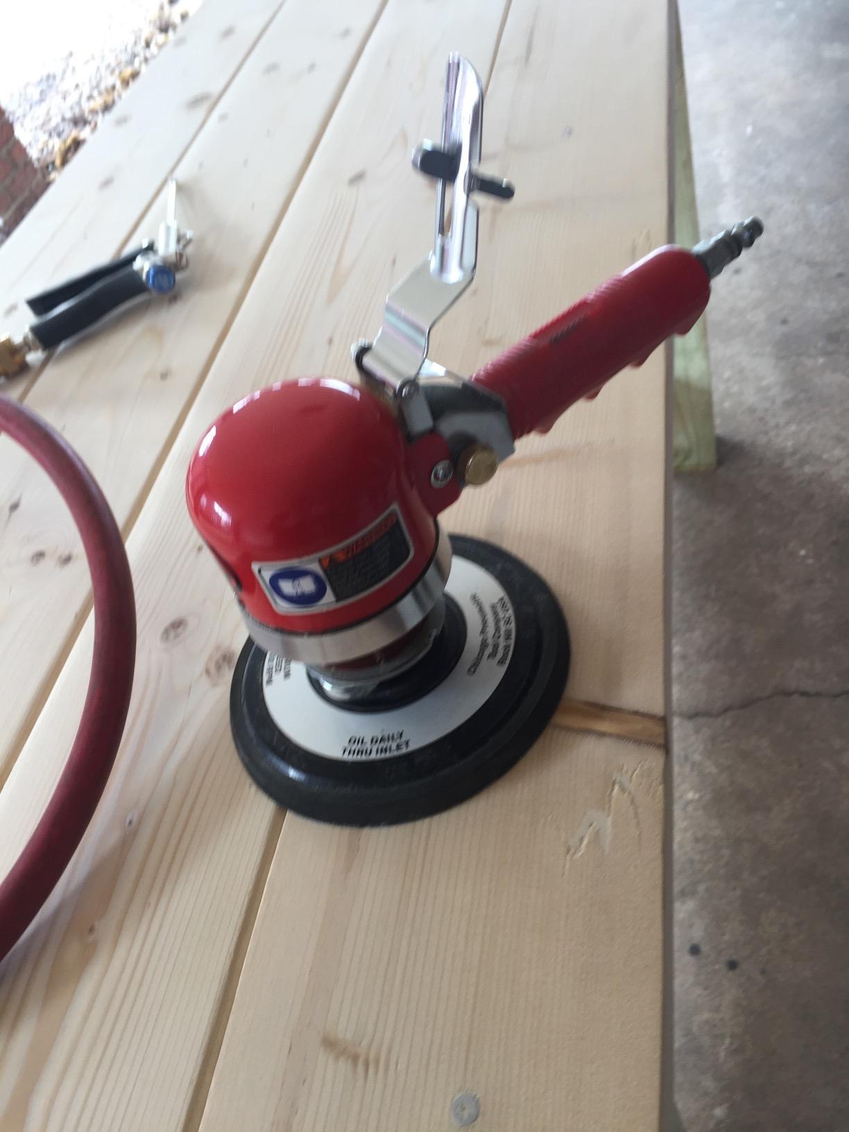Chicago Pneumatic CP870-6 Inch (150 mm), Air Random/Rotary Sander Tool, Non-Vacuum, PSA, 10000 RPM, Home Improvement, Woodworking, Rust Removal, Polisher customer photo 2