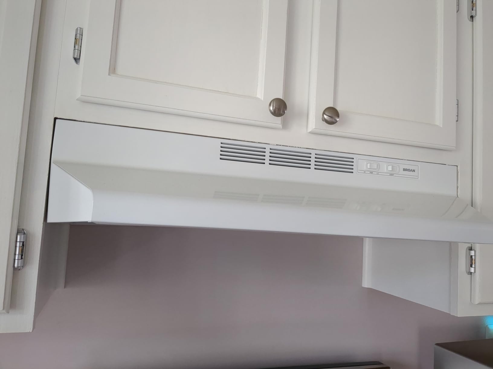 Broan-NuTone Ductless Range Hood with Lights, 30-Inch, White, 413001 customer photo 1
