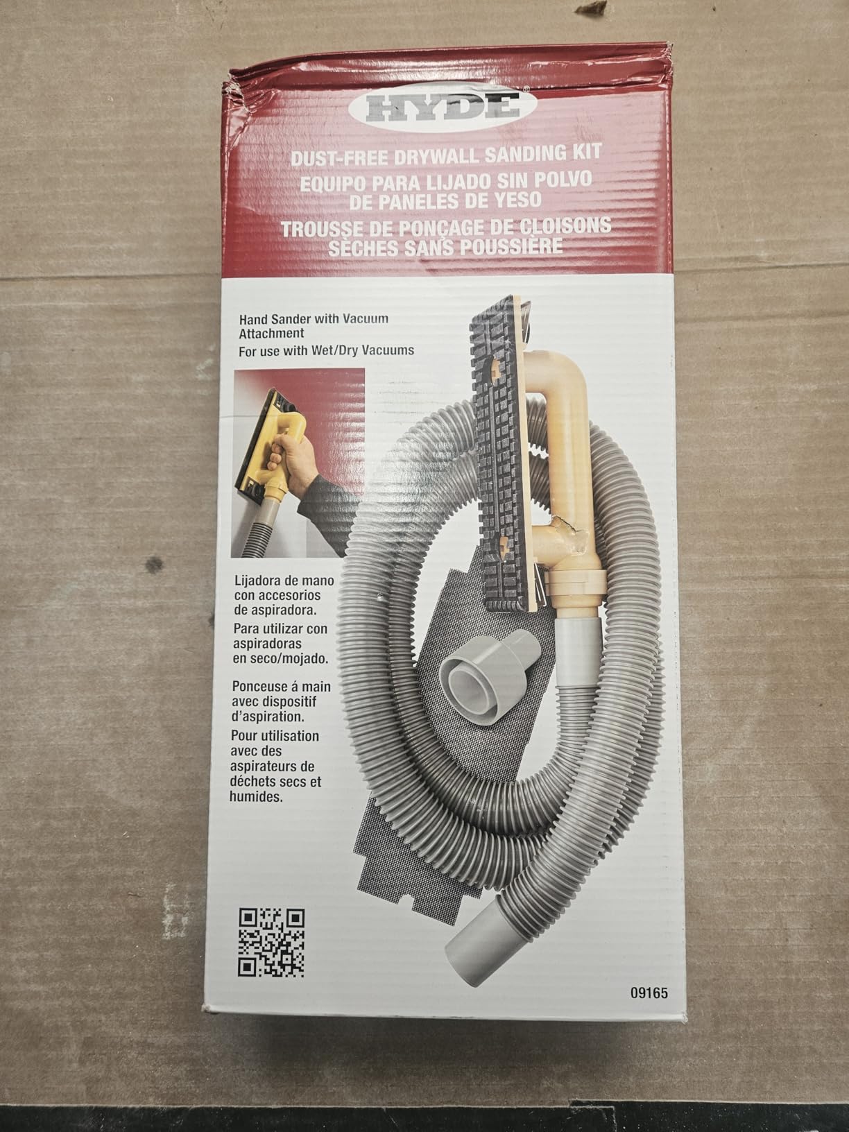 Hyde Tools 09165 Dust-Free Drywall Vacuum Hand Sander with 6-Foot Hose customer photo 1