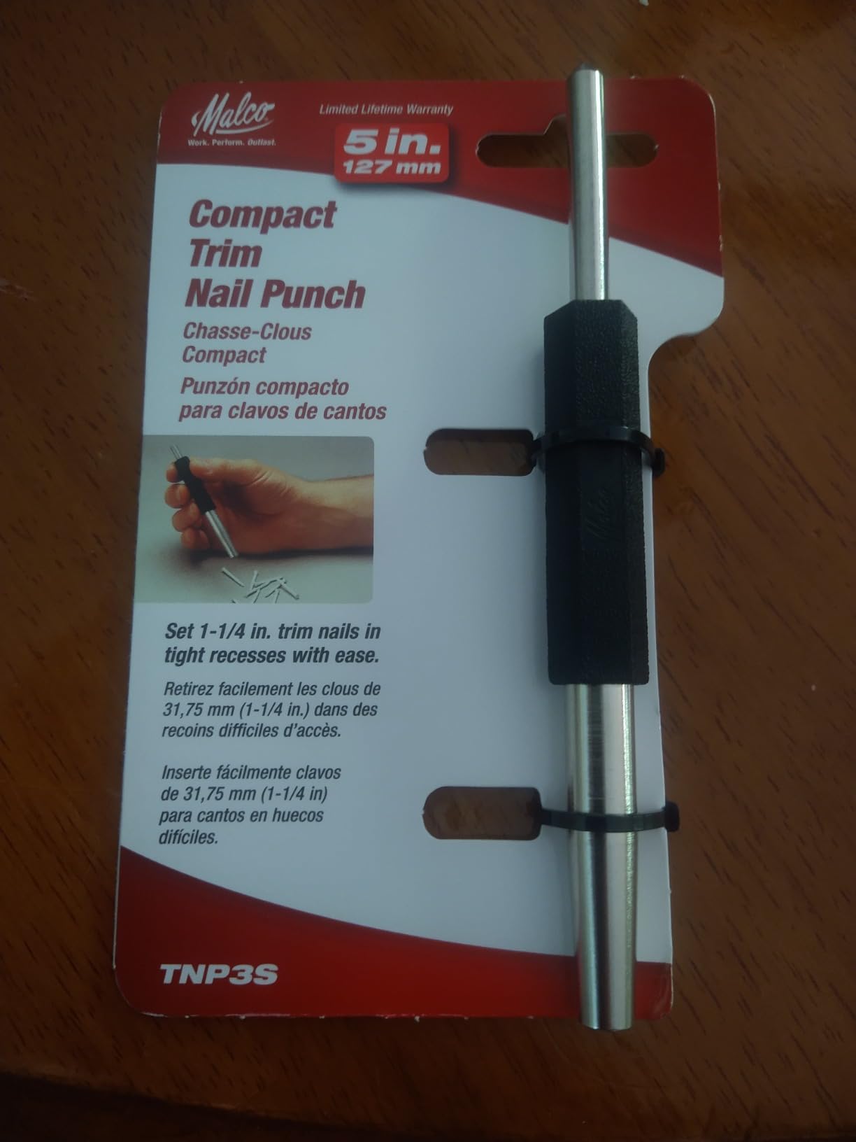 Malco TNP3S Trim Nail Punch, Small, Pack of 1, Multi customer photo 1