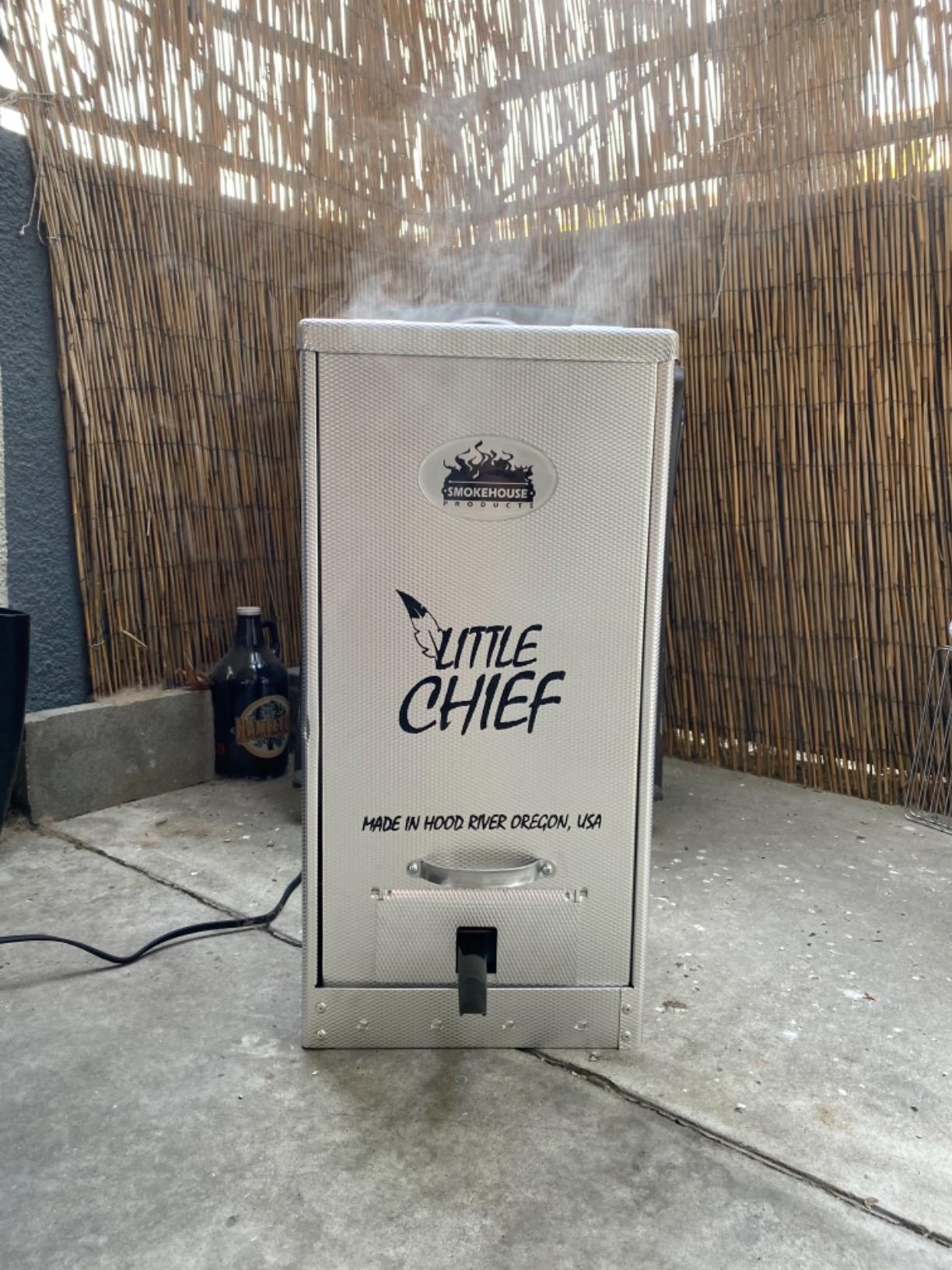 Smokehouse Little Chief Front Load Smoker, Low to Mid Temperature Smoker for Fish, Jerky, Cheese, Sausage & Other meats, Smoke Up to 25 Pounds of Meat & Fish customer photo 2