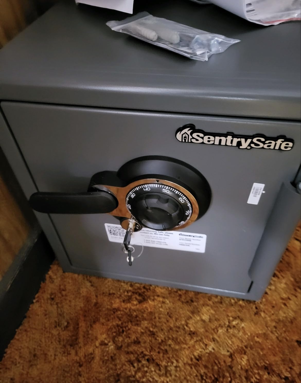SentrySafe Fireproof Waterproof Safe Dial Comboination 1.23 Cu Ft SFW123DSB customer photo 2