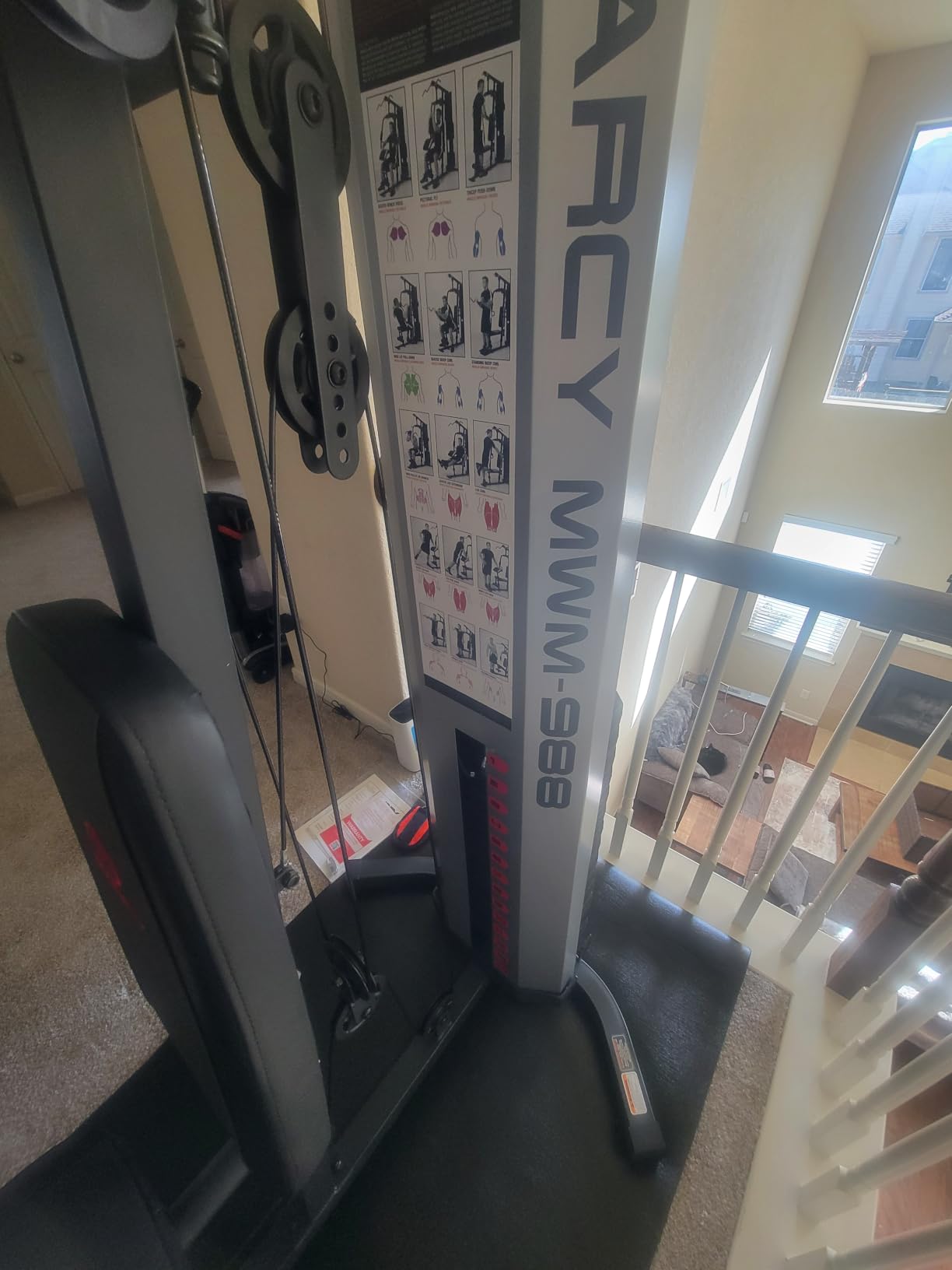 Marcy MWM-988 Multifunction Steel Home Gym 150lb Weight Stack Machine customer photo 2