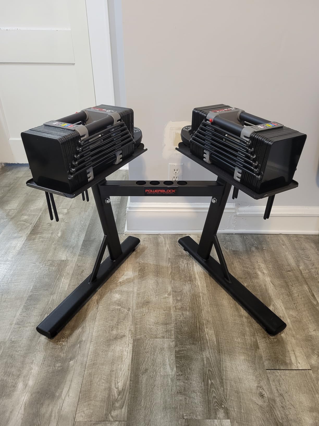 PowerBlock Elite EXP Adjustable Dumbbells, Sold in Pairs, Stage 1, 5-50 lb. customer photo 1