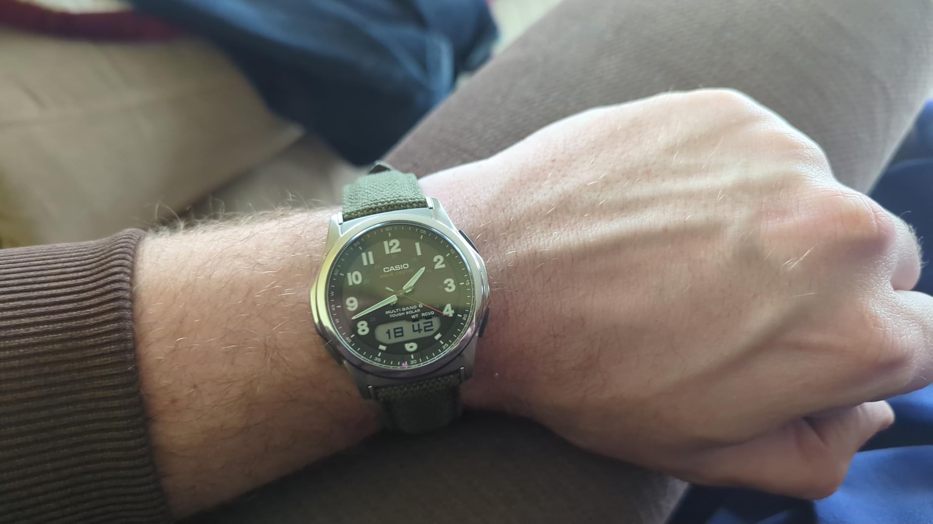 Casio Wave Ceptor Tough Solar MULTIBAND6 Men's Watch WVA-M630B-3AJF (Japan Import) customer photo 1