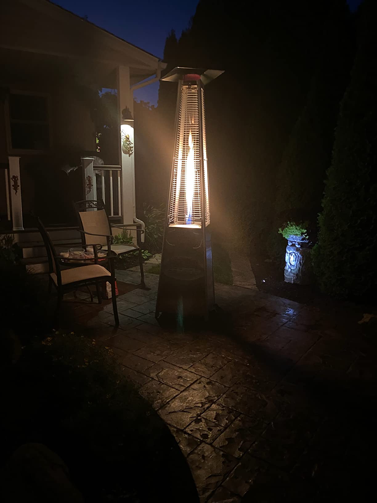 Outdoor Propane Patio Heater - Commercial LP Gas Porch & Deck Heater - Black customer photo 2