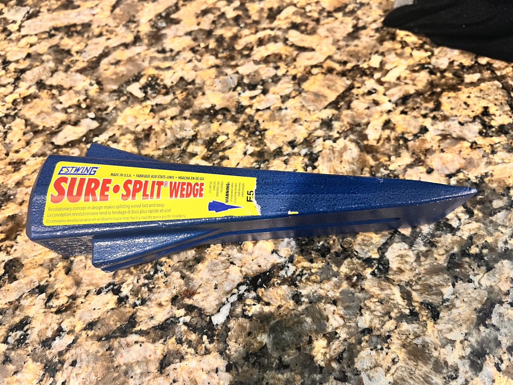ESTWING Sure Split Wedge, 5lb Solid Steel Wood Splitting Wedge, E-5 customer photo 2