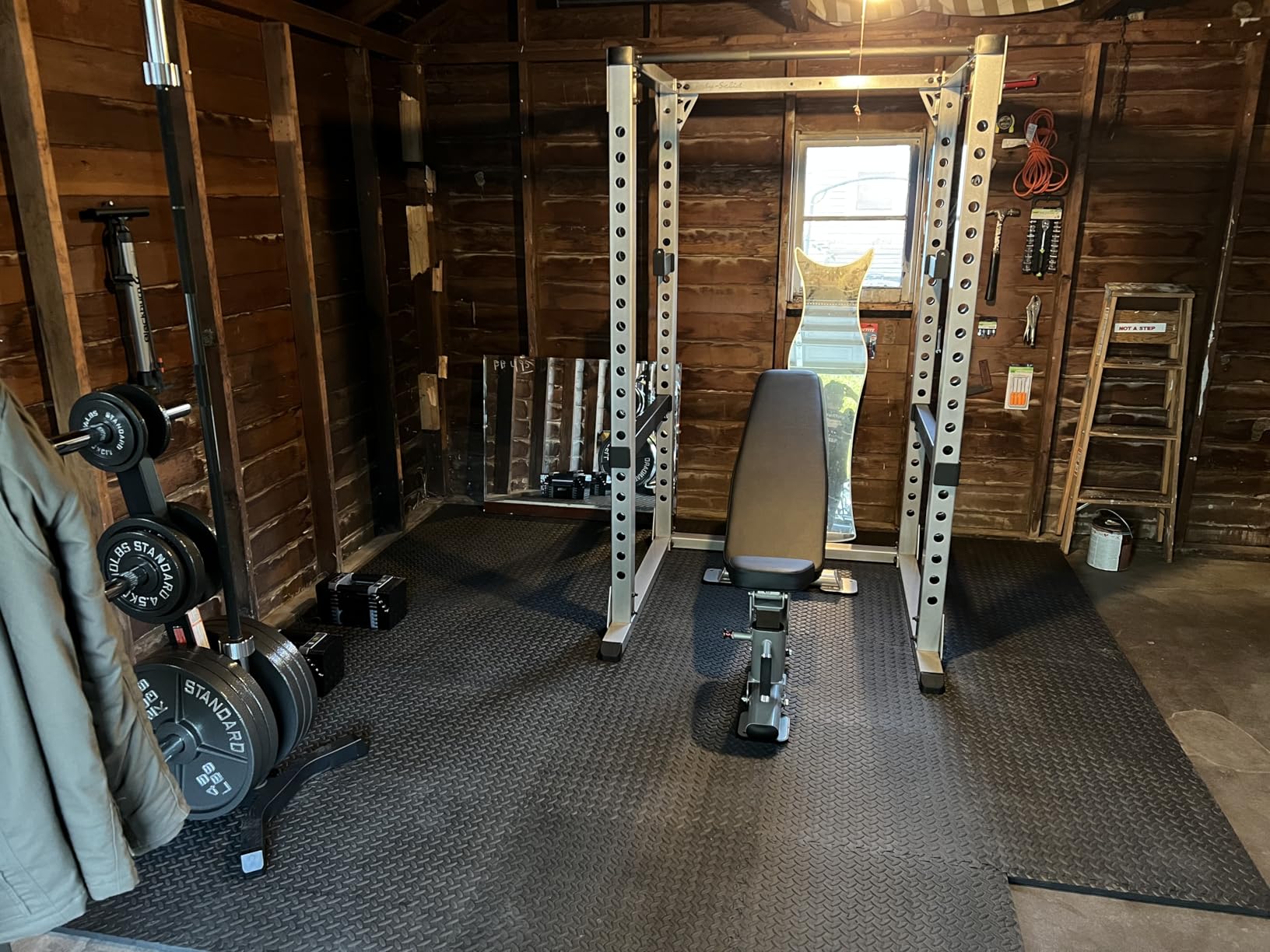 Body-Solid (GPR378 Power Rack - Heavy-Duty Steel Squat Cage with Adjustable Safety Bars and Chin-Up Bar for Home and Light Commercial Gym customer photo 1
