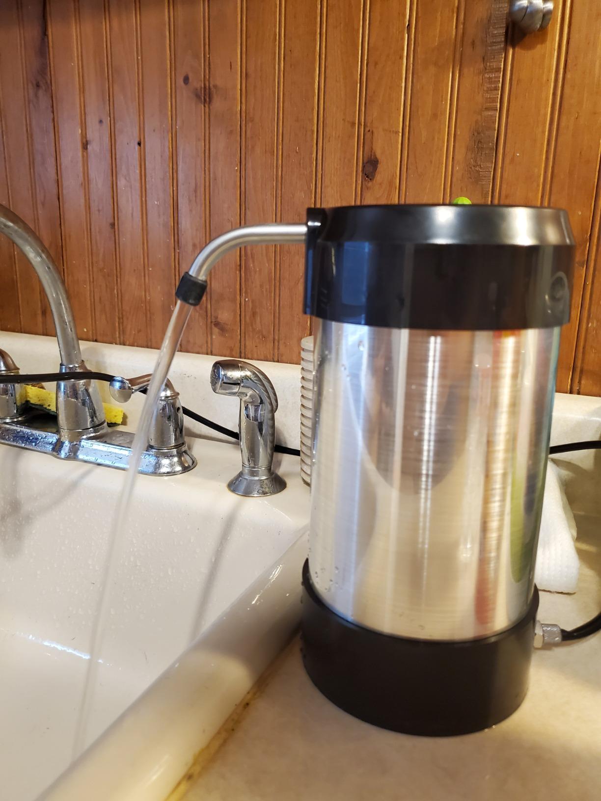 Countertop Water Filtration System | No Plumbing Faucet Adapter, Water Purifier | Instant countertop Water Filter | Water Filter Dispenser | Easily Fills Your Water Filter Pitcher customer photo 2