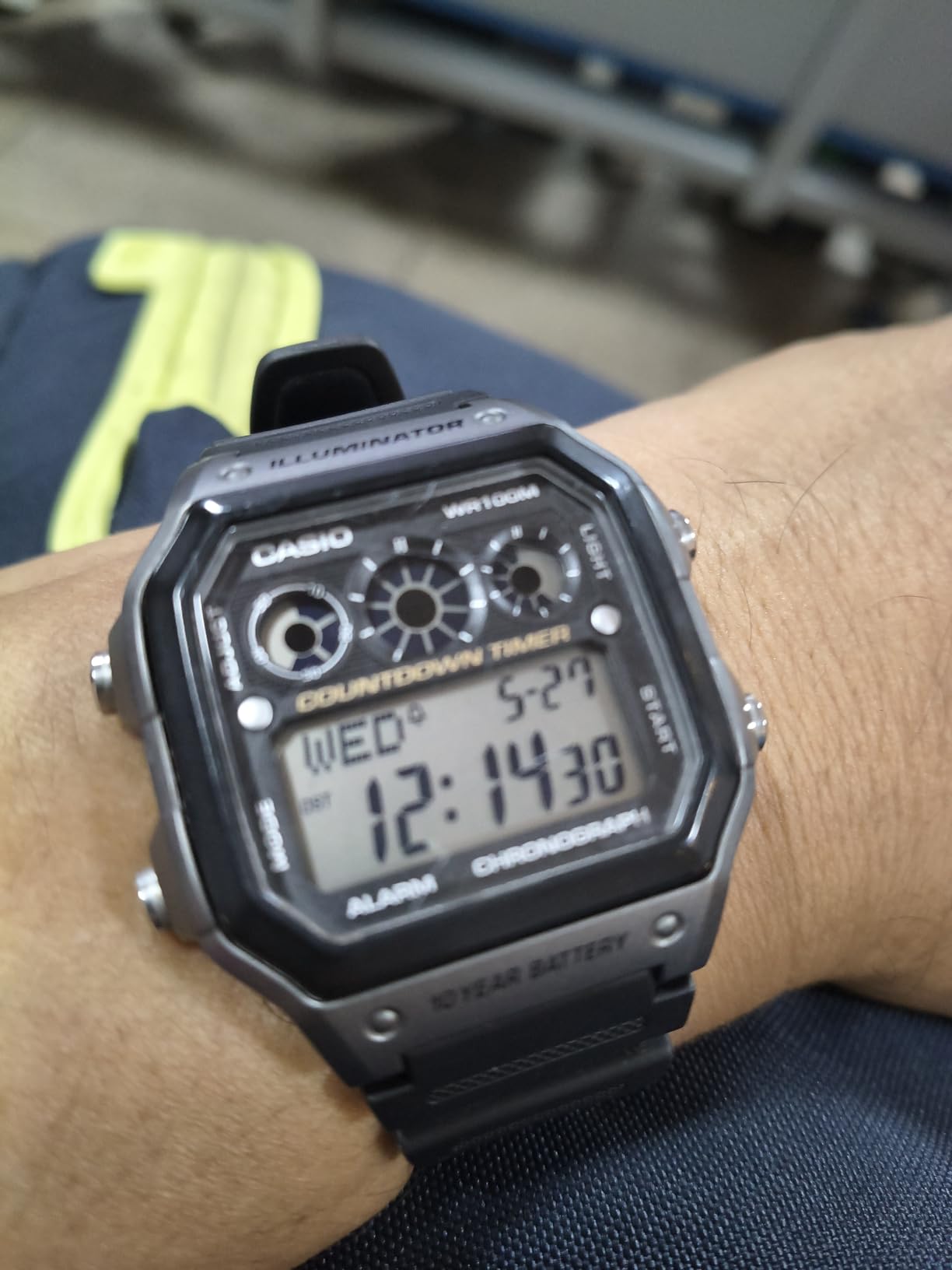 Casio Men's AE-1300WH-8AV Digital Sports Watch, World Time, 100M Water Resistant, 10 Year Battery, LED Backlight, Stopwatch, 9 Interval Timers, Alarm, Black Resin Band customer photo 1