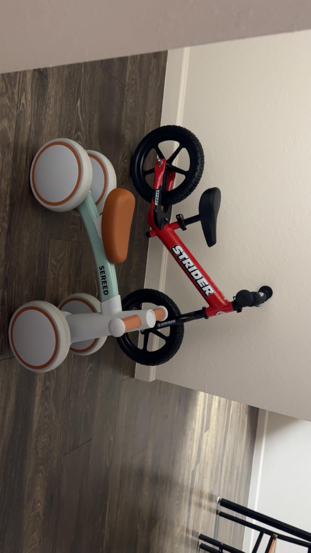 Strider 12 Sport, No Pedal Balance Bike for Kids Ages 1–4 Years, Blue customer photo 2