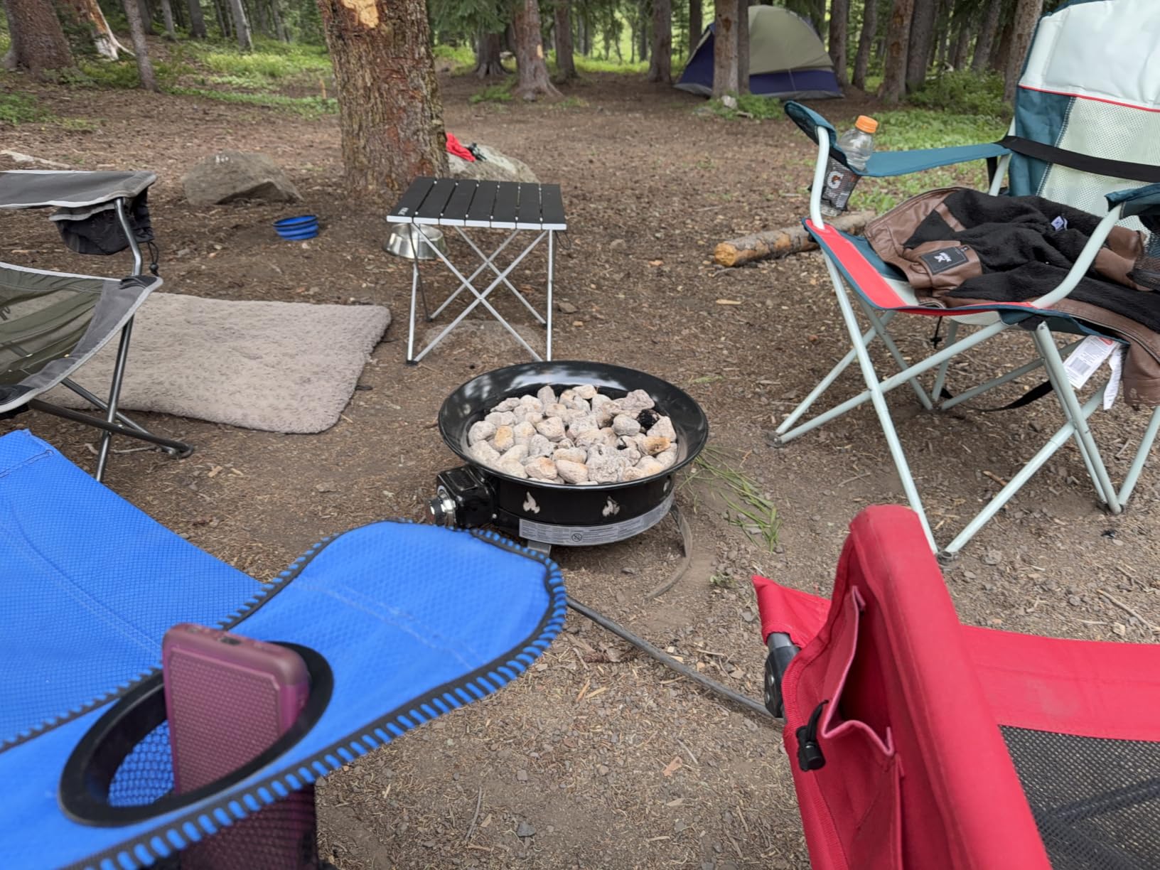 Outland Living Portable Propane Fire Pit, 19-inch, 58,000 BTU with Fire Pit Cover & Carry Kit, Smokeless Gas Firebowl | Perfect for Camping, Patio, Backyard, Tailgating, Deck, RV| Black 893 Deluxe customer photo 2