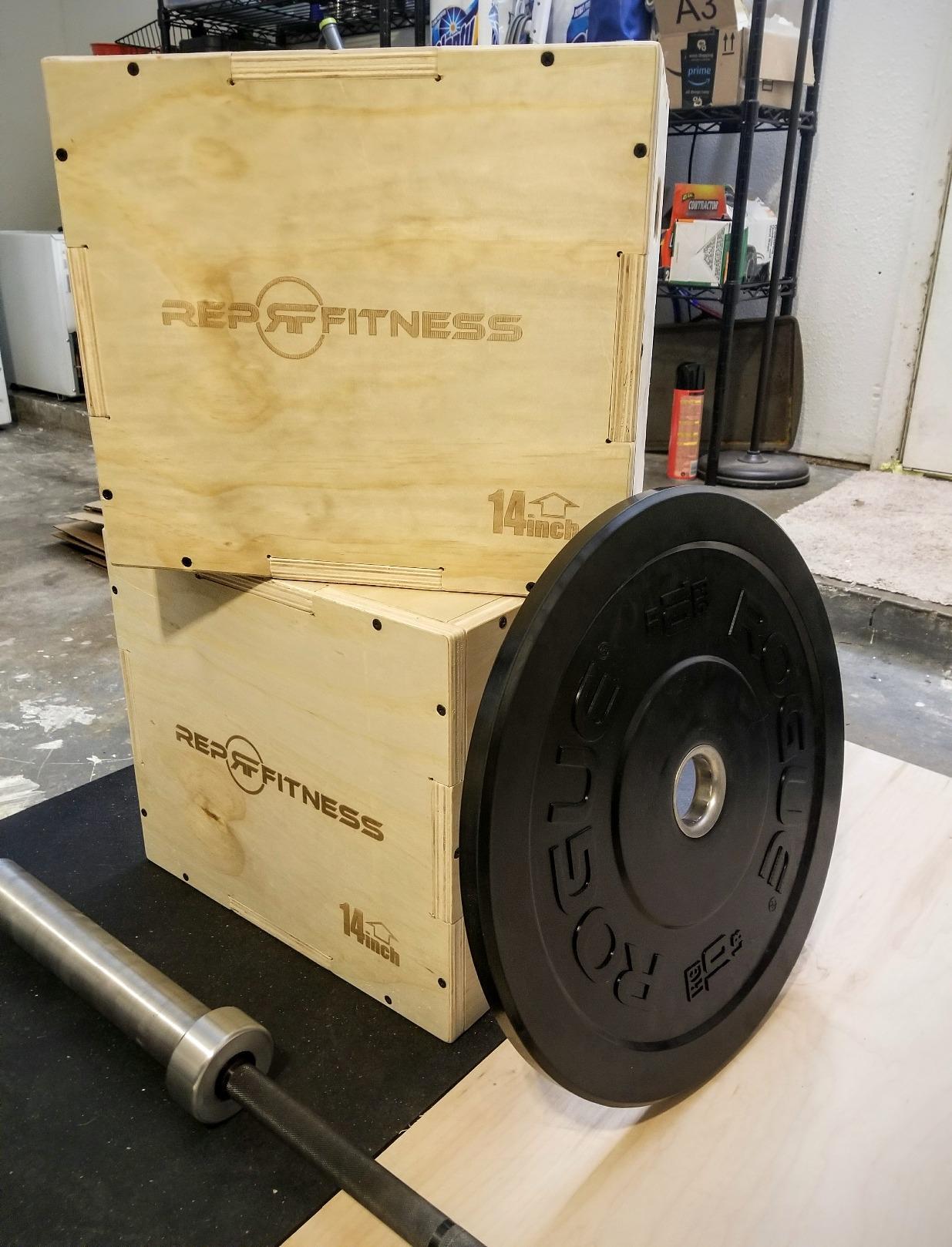 Rep Plyometric Wood Jump Box | CrossFit & Strength Training | 12 to 30
