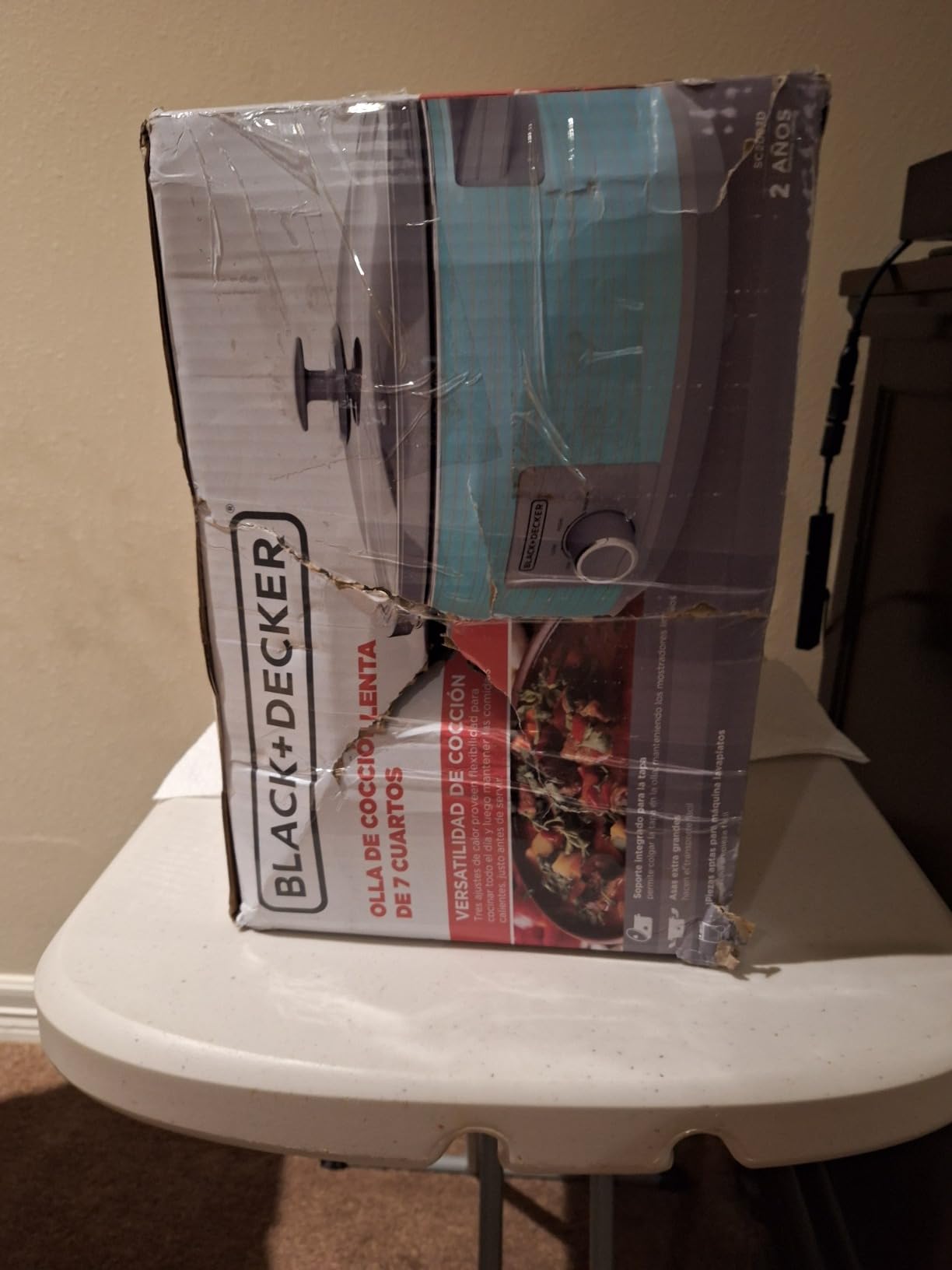 BLACK+DECKER 7-Quart Slow Cooker, Teal customer photo 1
