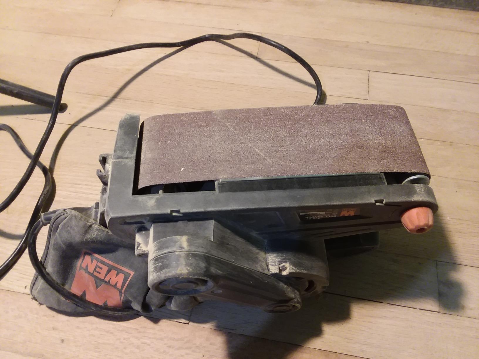 WEN 6321 7-Amp 3 in. x 21 in. Corded Belt Sander with Dust Bag , Black customer photo 1