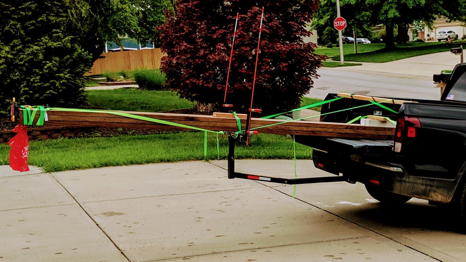 ECOTRIC Truck Bed Extender Pickup Truck Bed Hitch Mount Extension Rack SUV customer photo 2