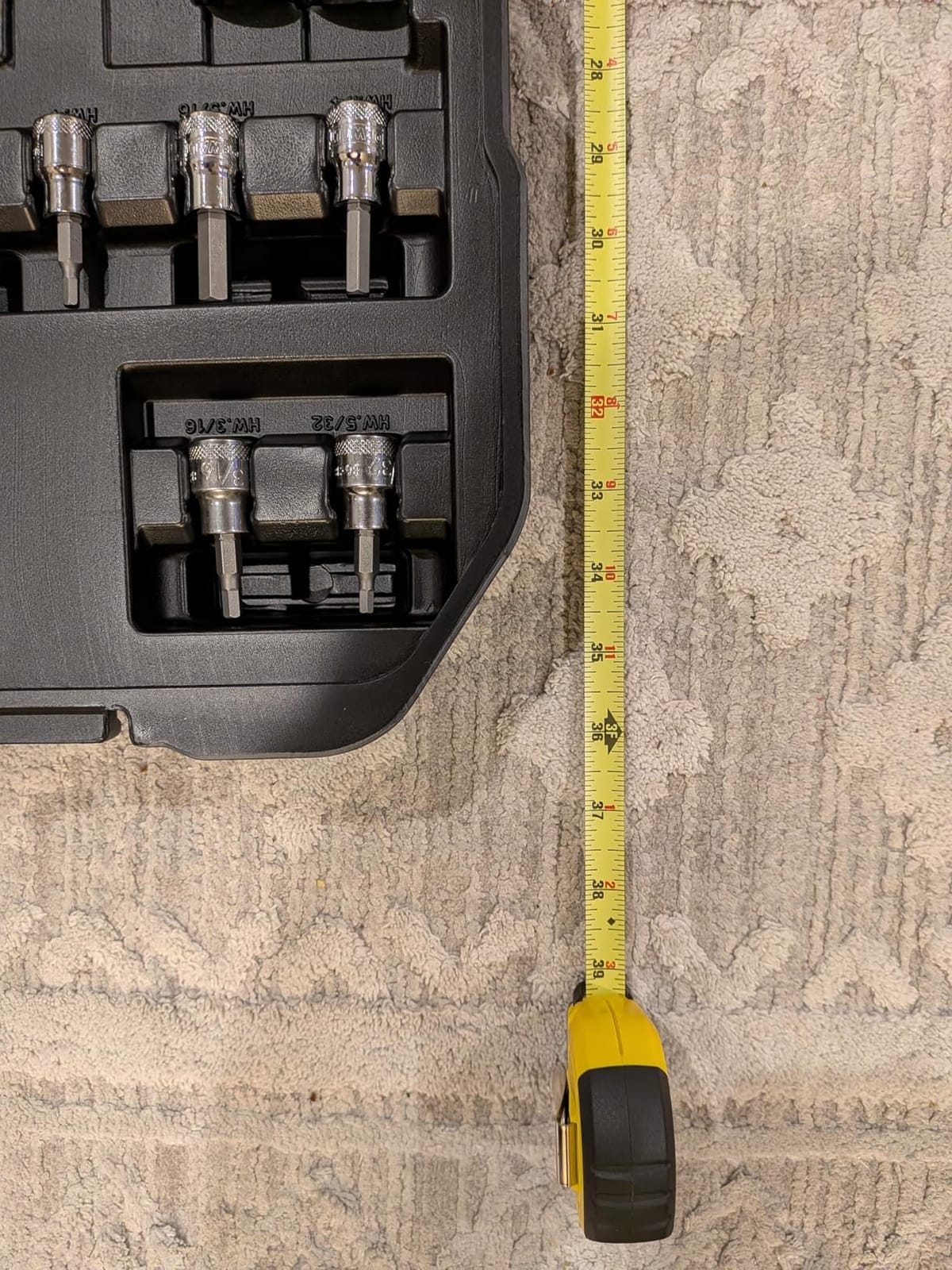 DEWALT 192 Pcs. Mechanics Tool Set, 1/2, 1/4, 3/8 Socket Set, SAE and Metric Socket Wrench Set, Hard Shell Tool Box (DWMT75049) customer photo 1