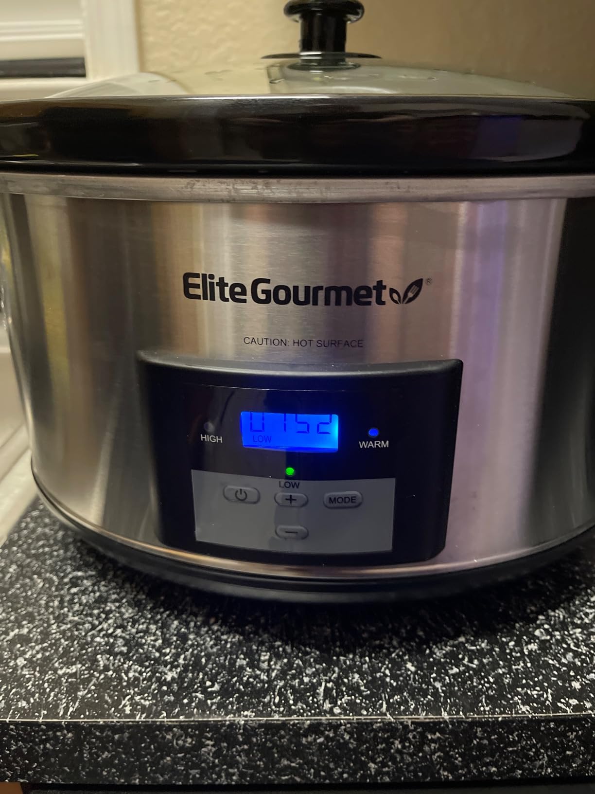 Elite Gourmet MST-900D Digital Slow Cooker, 8.5 Qt, Stainless Steel customer photo 1