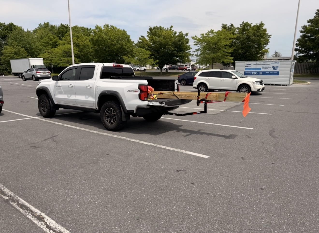 MaxxHaul 70231 Hitch Mount Pick Up Truck Bed Extender For Ladder, Rack, Canoe, Kayak, Long Pipes and Lumber) , Black , 37 x 19 x 3 inches customer photo 2