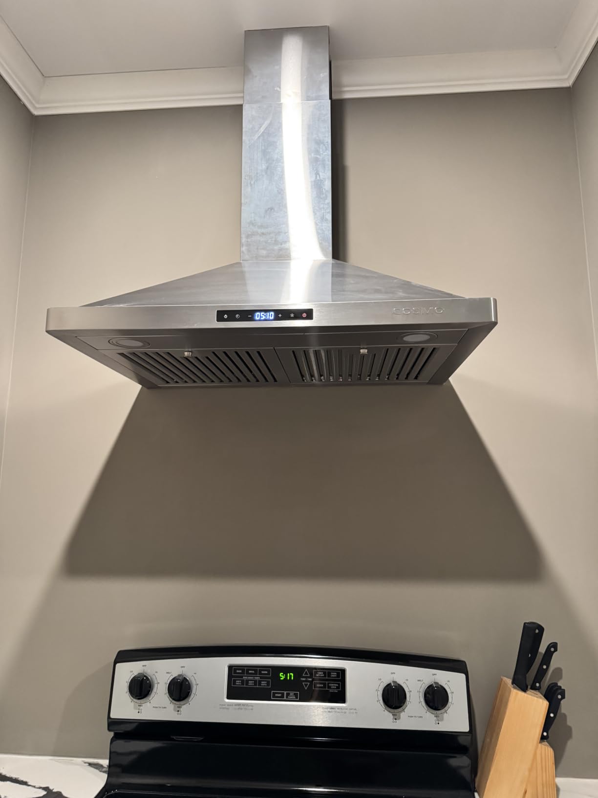 30 in. Vista Coll 380 CFM Ducted Wall Mount Range Hood LED, Stainless Steel customer photo 1