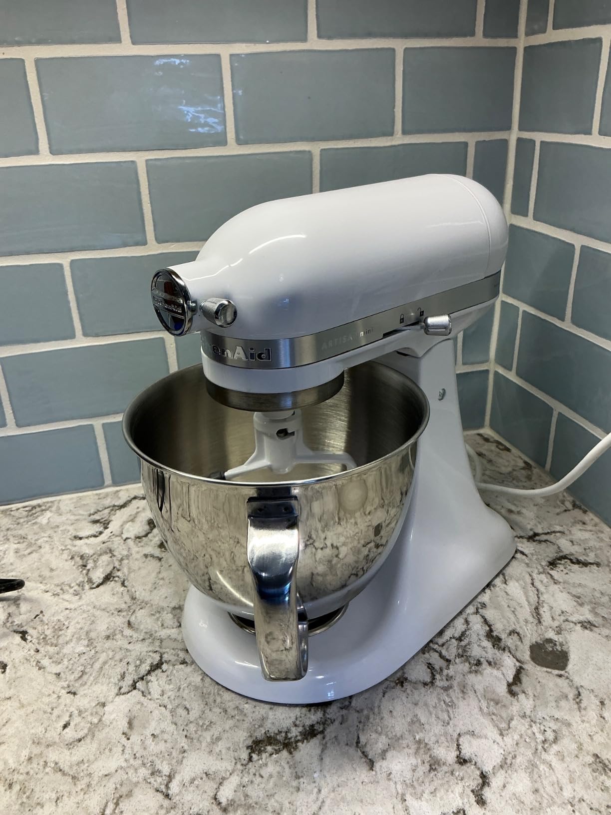 KitchenAid Artisan Mini, 3.5-Qt Tilt Head Stand Mixer, Black Matte | 3.5 Quart Capacity for Smaller Batches, Add ingredients with Tilt-Head Design, 10 Speeds, 3 Accessories, Model KSM3316XBM customer photo 2