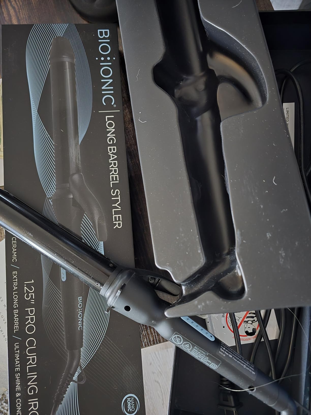 Bio Ionic Long Barrel Curling Iron, Moisture Heat Technology & NanoIonic MX customer photo 2