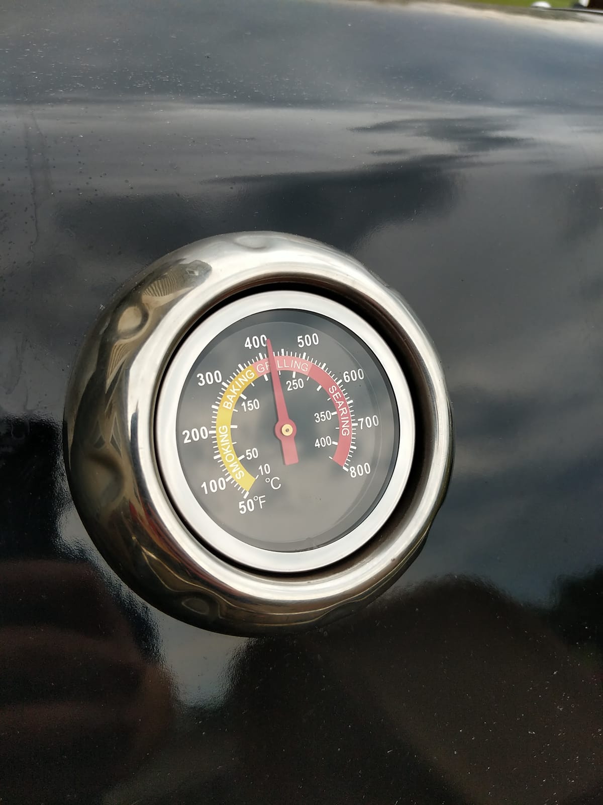 Grill Temperature Gauge BBQ Smoker Thermometer for Charcoal Grill and Pit customer photo 2