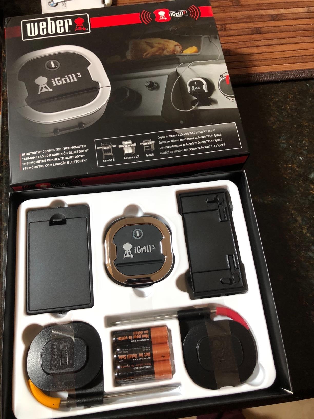 Weber iGrill 3 Grill Thermometer – App‑Connected Smart Meat Thermometer with 4‑Probe Capacity & Bluetooth Monitoring - 250-Hour Battery Life customer photo 2