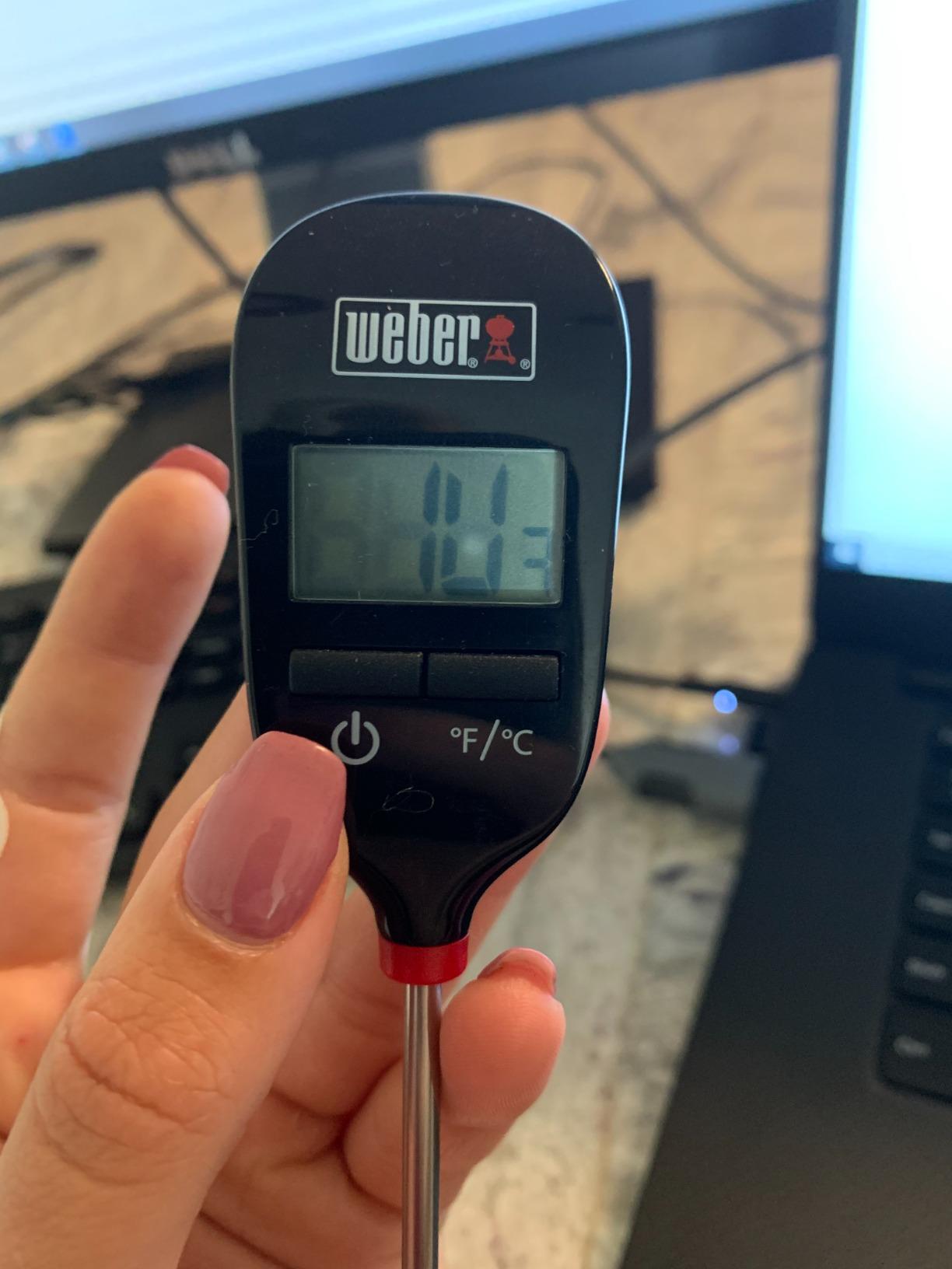 Weber® Instant‑Read Thermometer Probe, Black/Silver customer photo 1