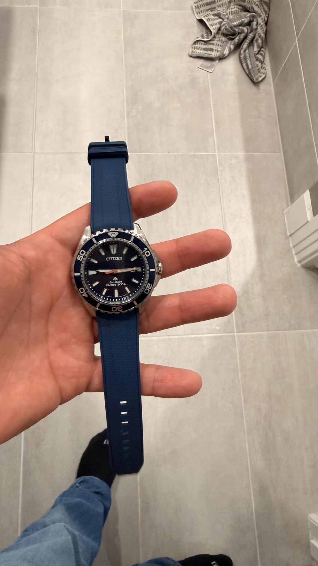 Citizen Men's Promaster Sea Eco-Drive Stainless Steel Watch, 3-Hand Date, One-Way Rotating Bezel, ISO Compliant, Luminous Hands and Markers customer photo 1