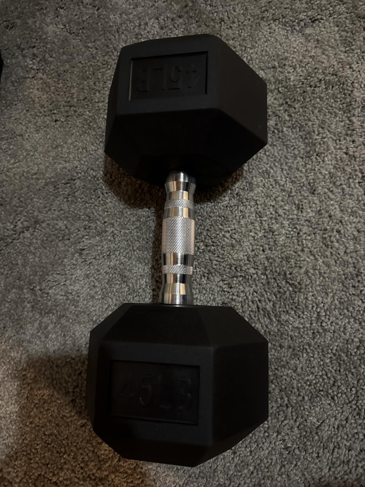 Amazon Basics Rubber Hex Dumbbell Hand Weight customer photo 2