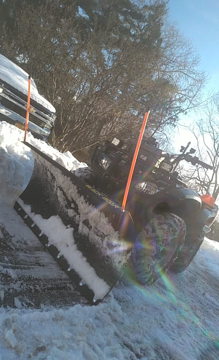 Black Boar Camco ATV Snow Plow Kit | Features a 48-inch Adjustable Straight Blade and Adjustable Tension Safety Trip Springs (66016) customer photo 1