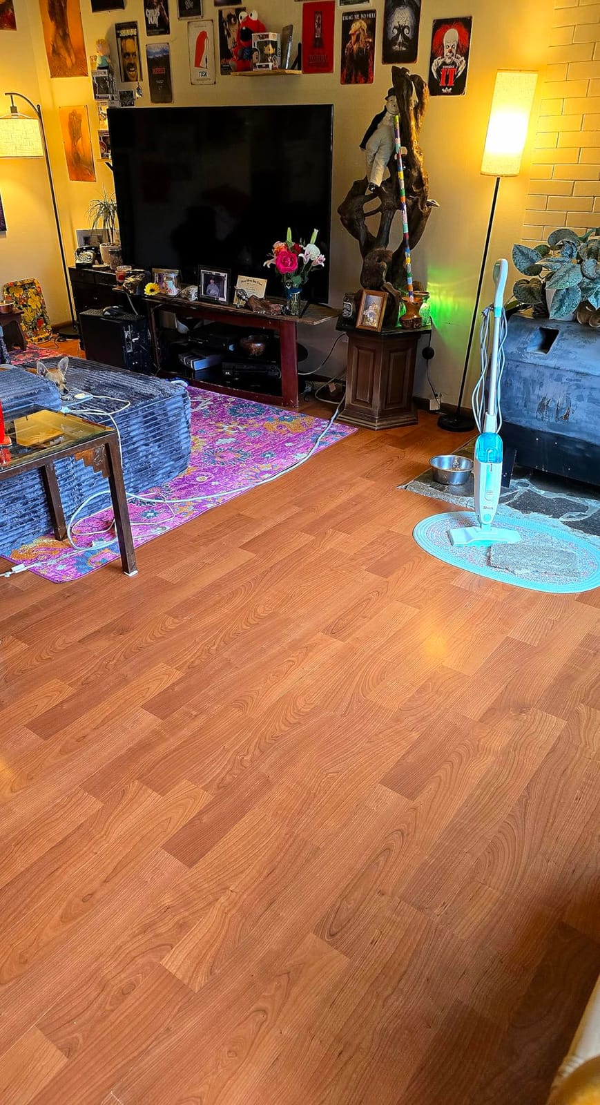 Shark Steam Mop for Sealed Hard Floors with 2 Dirt Grip Pads, White, S1000 | Removable Water Tank, Lightweight, 2 Machine Washable Dirt Grip Pads, Steam Sanitization on Sealed Hard Floors customer photo 2