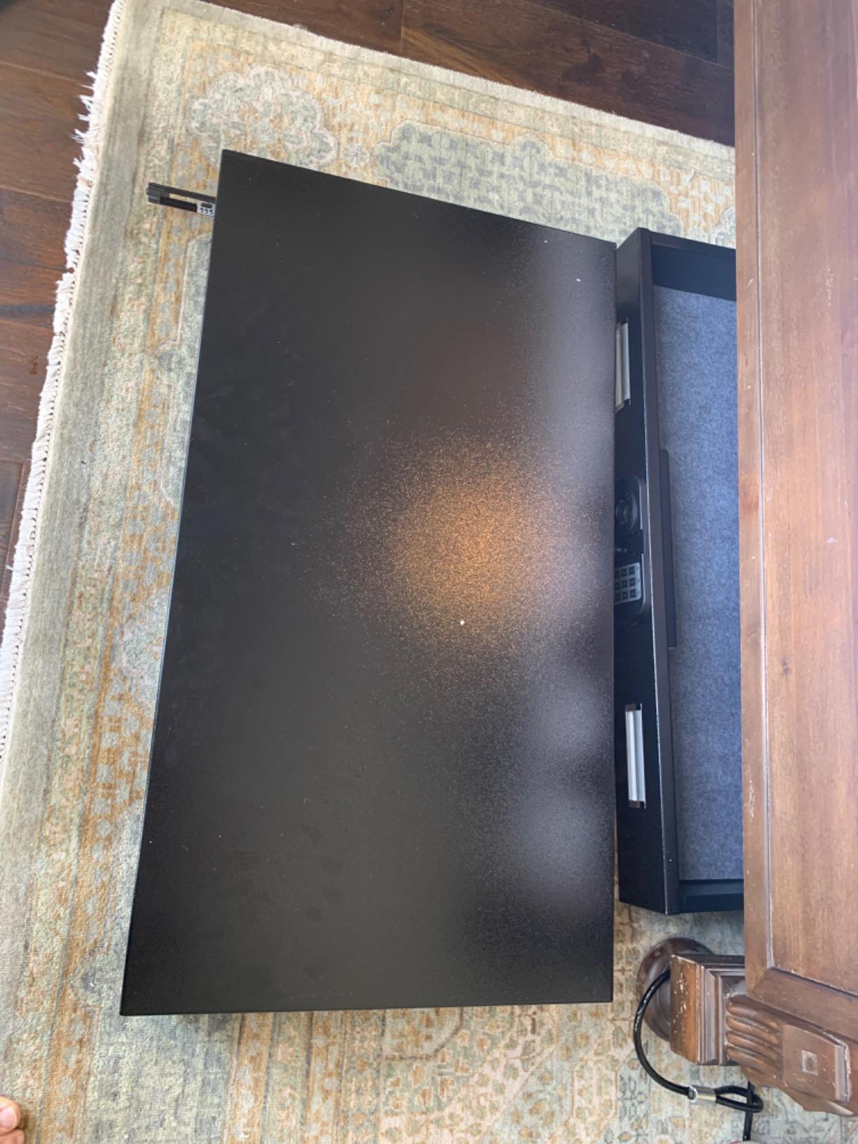 SnapSafe Under Bed Safe, Large – Under Bed Gun Safe for Firearms, Ammunition and Valuables – Fits in Trunk of Small SUVs – Easy Access, Out of Sight, Space Saving – Black, 40 x 6 x 22 Inches customer photo 2