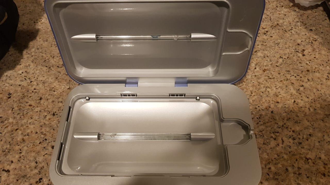 PhoneSoap 3 UV Phone Sanitizer Box & Dual Charger, Patented 360° UVC, Gold customer photo 1