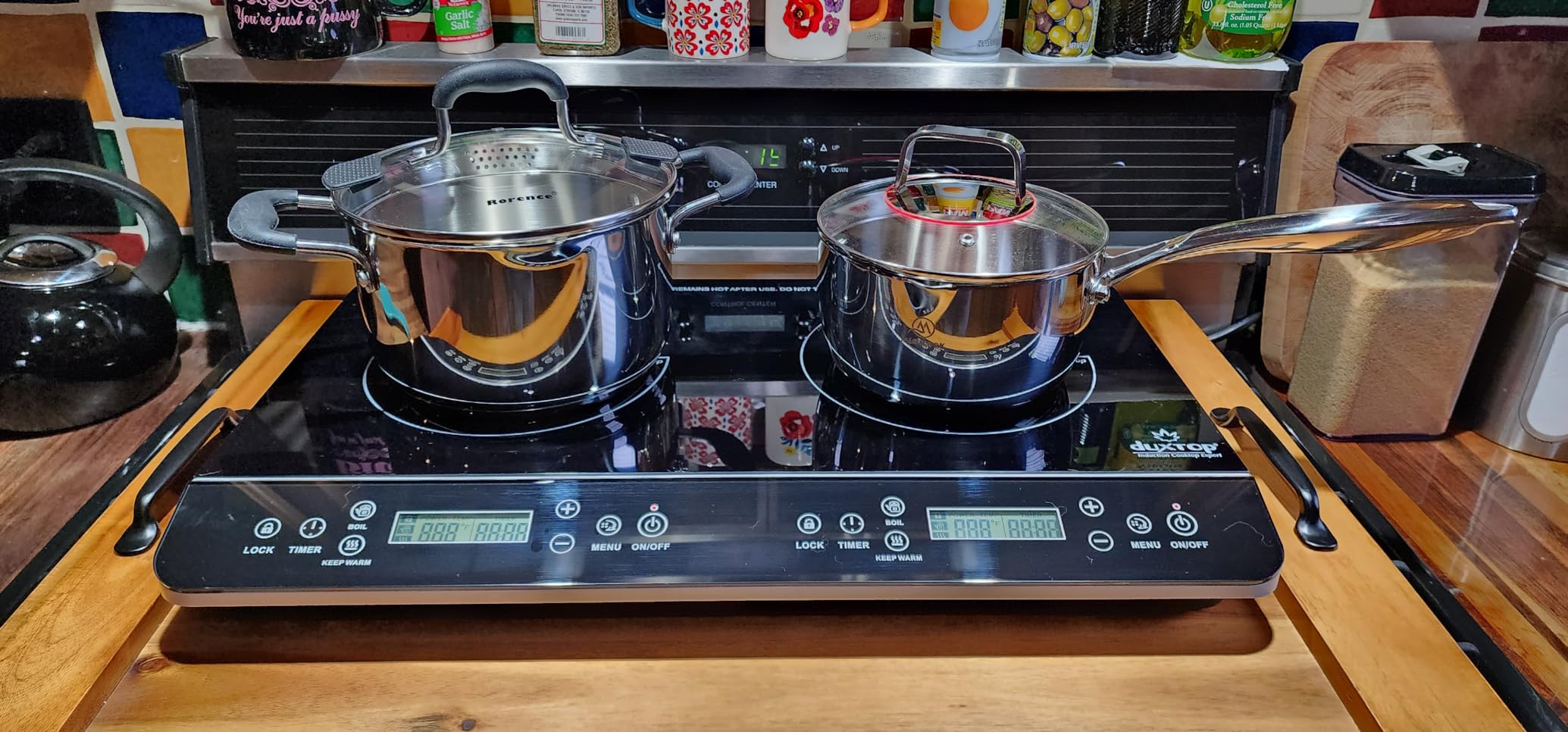 Duxtop LCD Portable Double Induction Cooktop 1800W Countertop Burner 9620LS customer photo 1