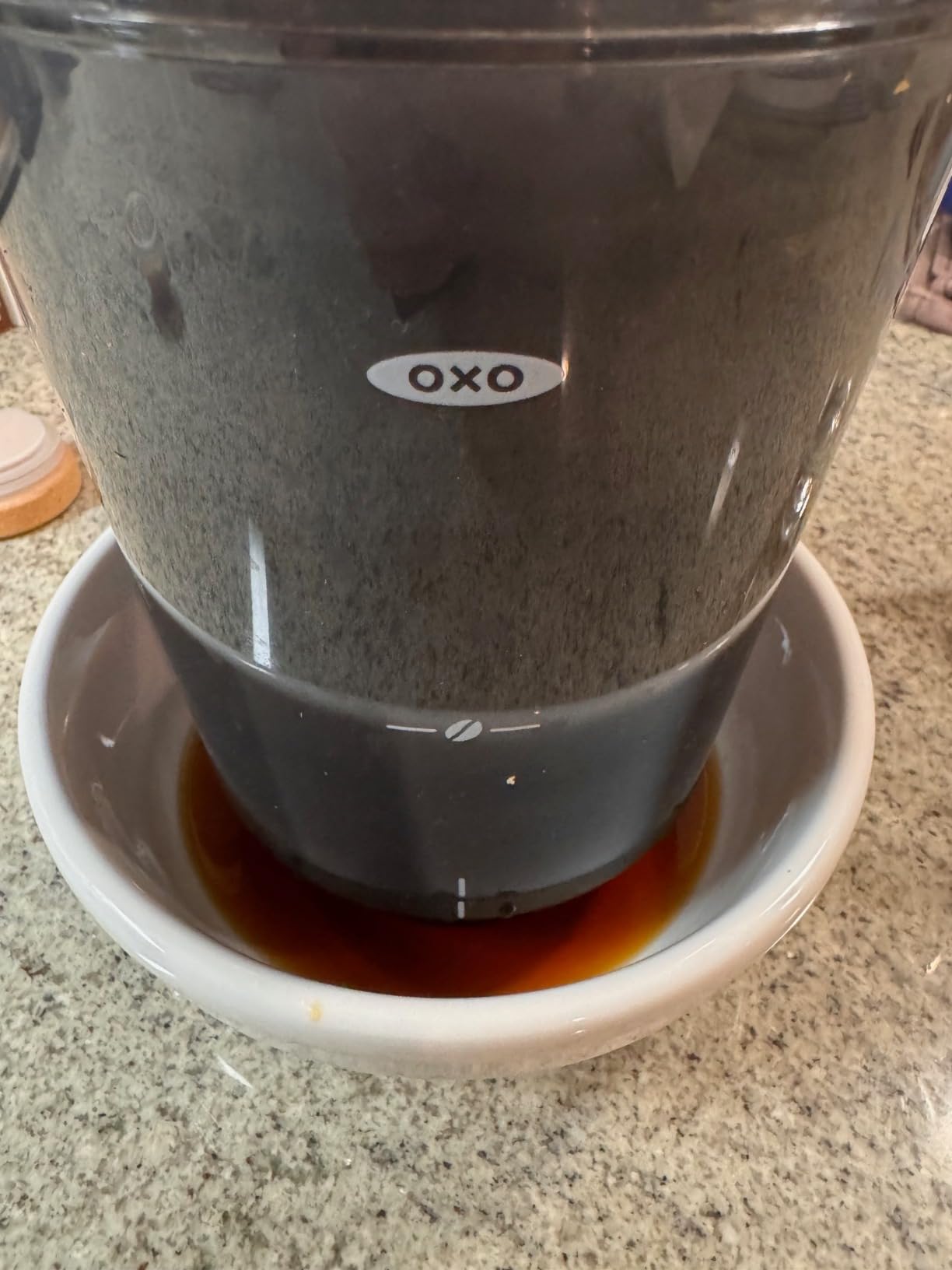 OXO Brew Compact Cold Brew Coffee Maker - 24 oz | Yields Concentrate for Hot or Iced Coffee, Small Footprint For Countertop Or In-Fridge Brew, Glass Carafe with Stopper customer photo 2