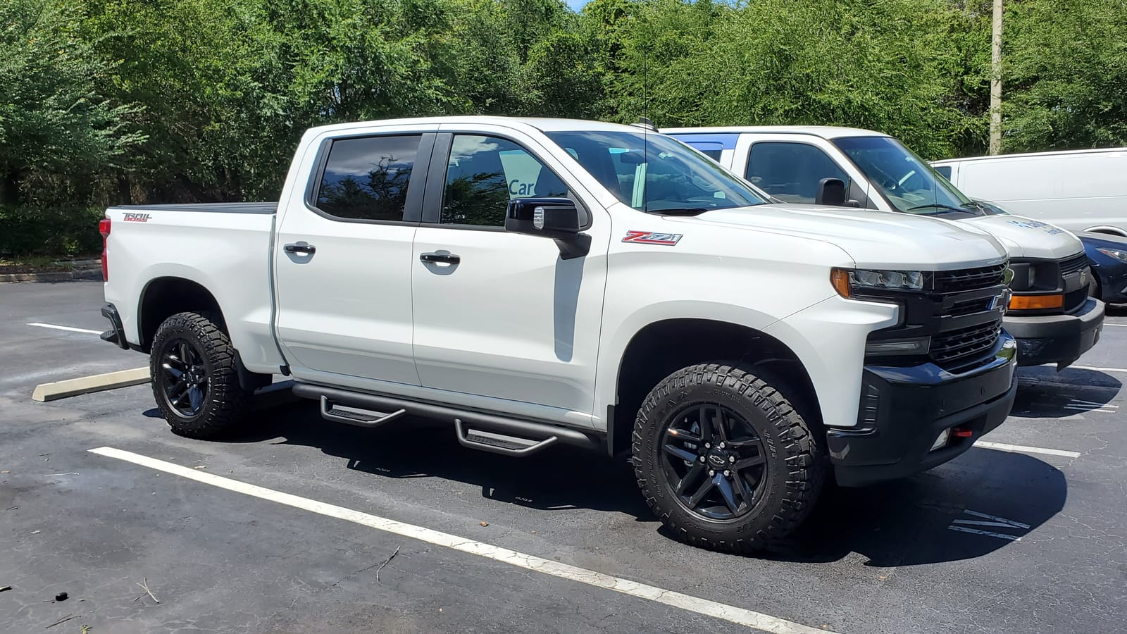 RealTruck Podium LG Steps for Silverado/Sierra | Cab Length, Stainless Steel, Textured Black | HPC1980CC-TX | Fits 2019 - 2026 Chevrolet / GMC 1500, 20-26 2500 / 3500 Crew Cab customer photo 1