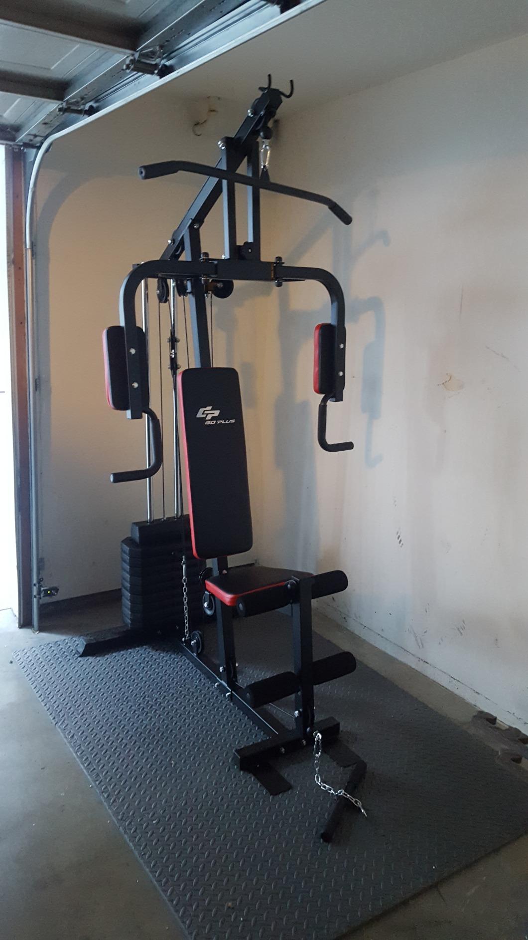 Goplus Multifunction Home Gym System Weight Training Exercise Workout Equipment Fitness Strength Machine for Total Body Training customer photo 1