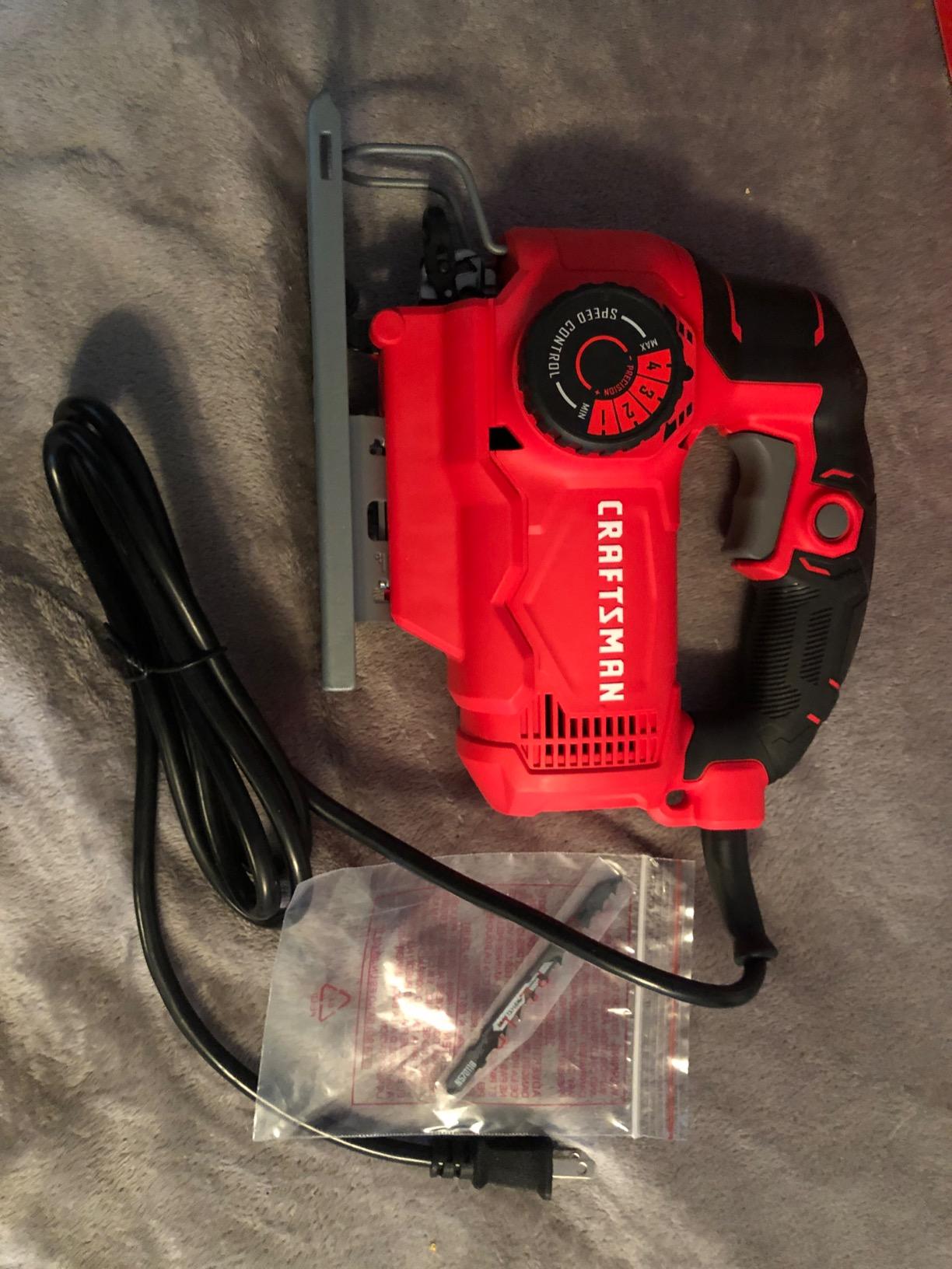 CRAFTSMAN Jig Saw, 4 Orbital Settings, Up to 3,000 SPM, 5 Amp, Corded (CMES610) customer photo 1