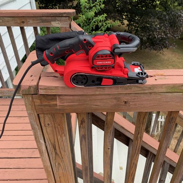 CRAFTSMAN Electric 7 Amp Belt Sander, 3-in. x 21-in., Corded (CMEW213) customer photo 1