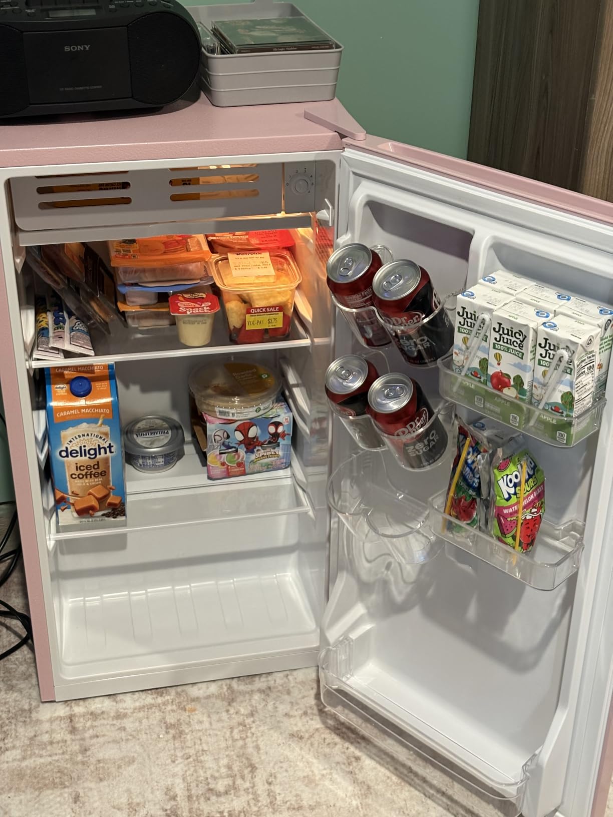 FRIGIDAIRE EFR376-BLACK 3.1 Cu Ft Black Retro Bar Fridge with Side Bottle Opener customer photo 1