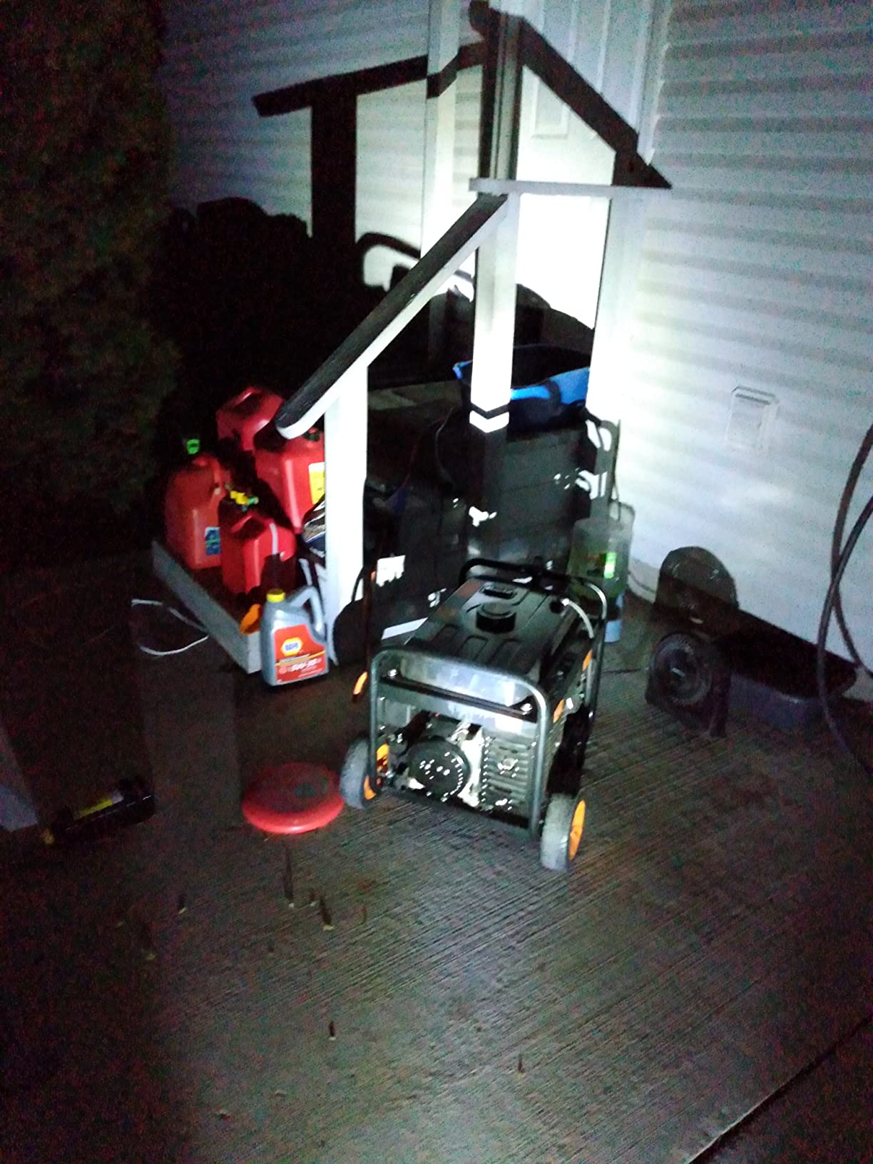 WEN 4,750-Watt 120V/240V Dual Fuel Portable Generator with Wheel Kit and Electric Start (DF475T) customer photo 1
