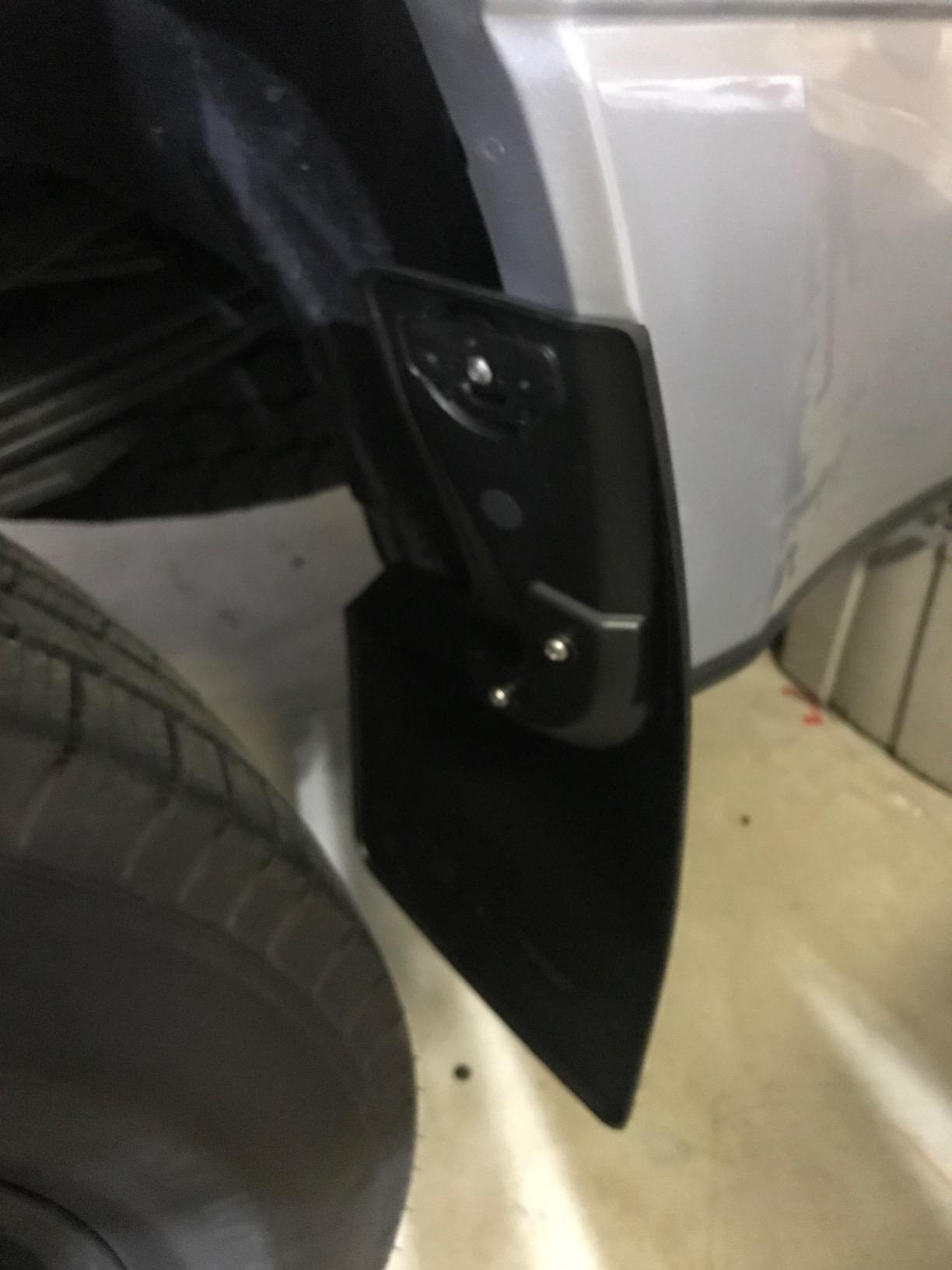 WeatherTech Custom No Drill Splash Guard MudFlaps for Ford Super Duty, Super Duty - Front & Rear Set (110065-120065), Black customer photo 2