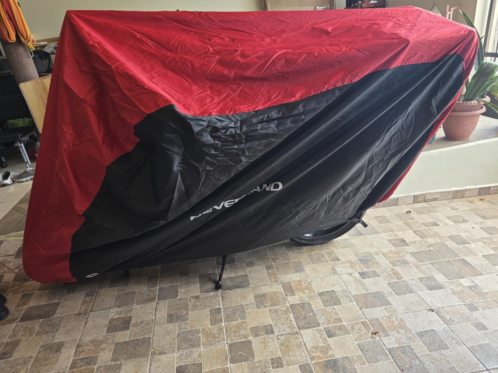 NEVERLAND Motorcycle Cover Waterproof Outdoor Heavy Duty with 2 Lock-Holes customer photo 1