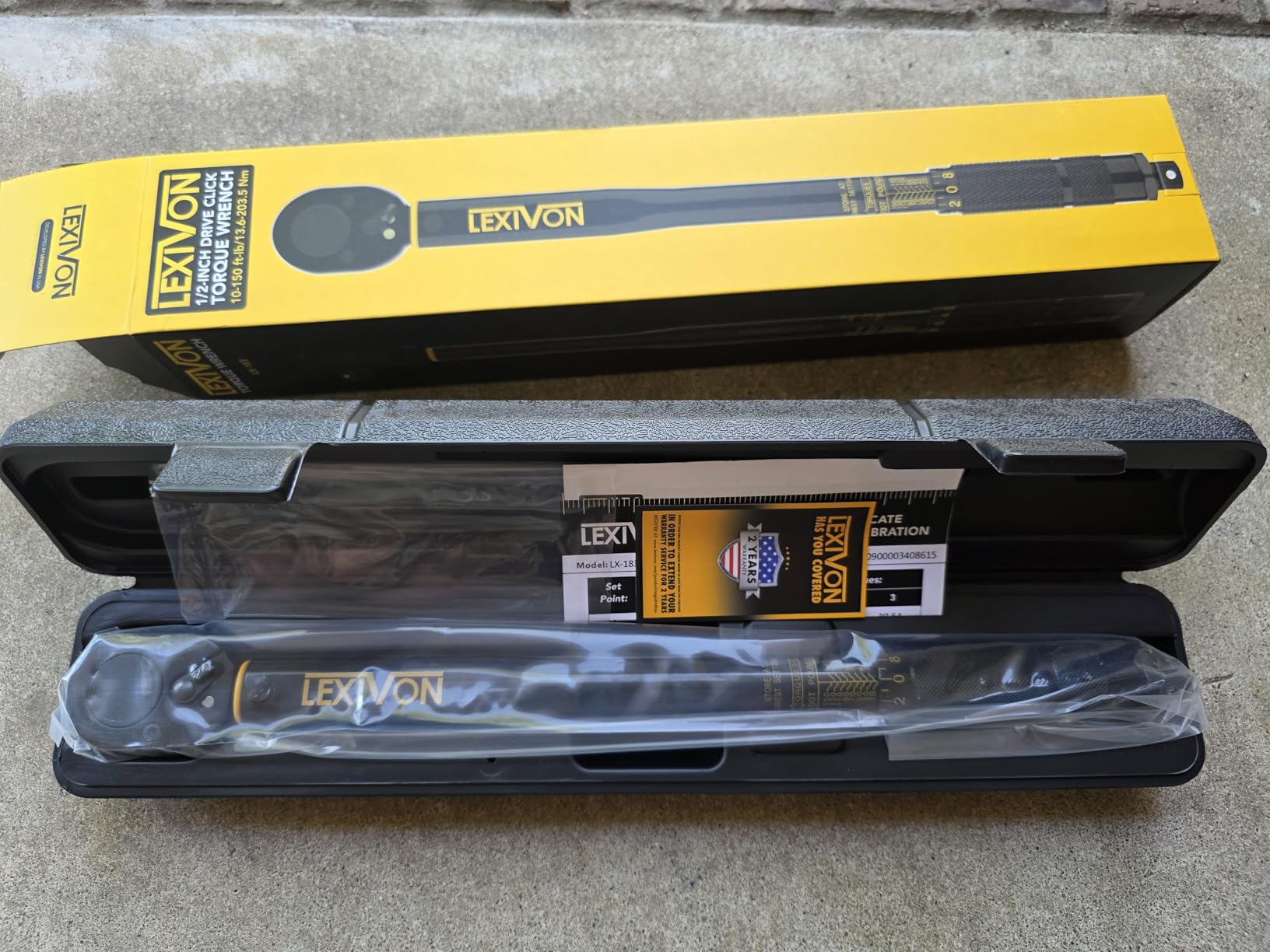 LEXIVON Torque Wrench 1/2-Inch Drive Click 10~150 Ft-Lb/13.6~203.5 Nm (LX-183) customer photo 1