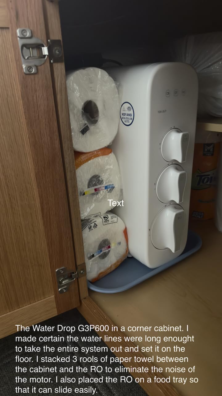 Waterdrop G3P600 Reverse Osmosis System, 600 GPD Tankless RO Water Filter customer photo 1
