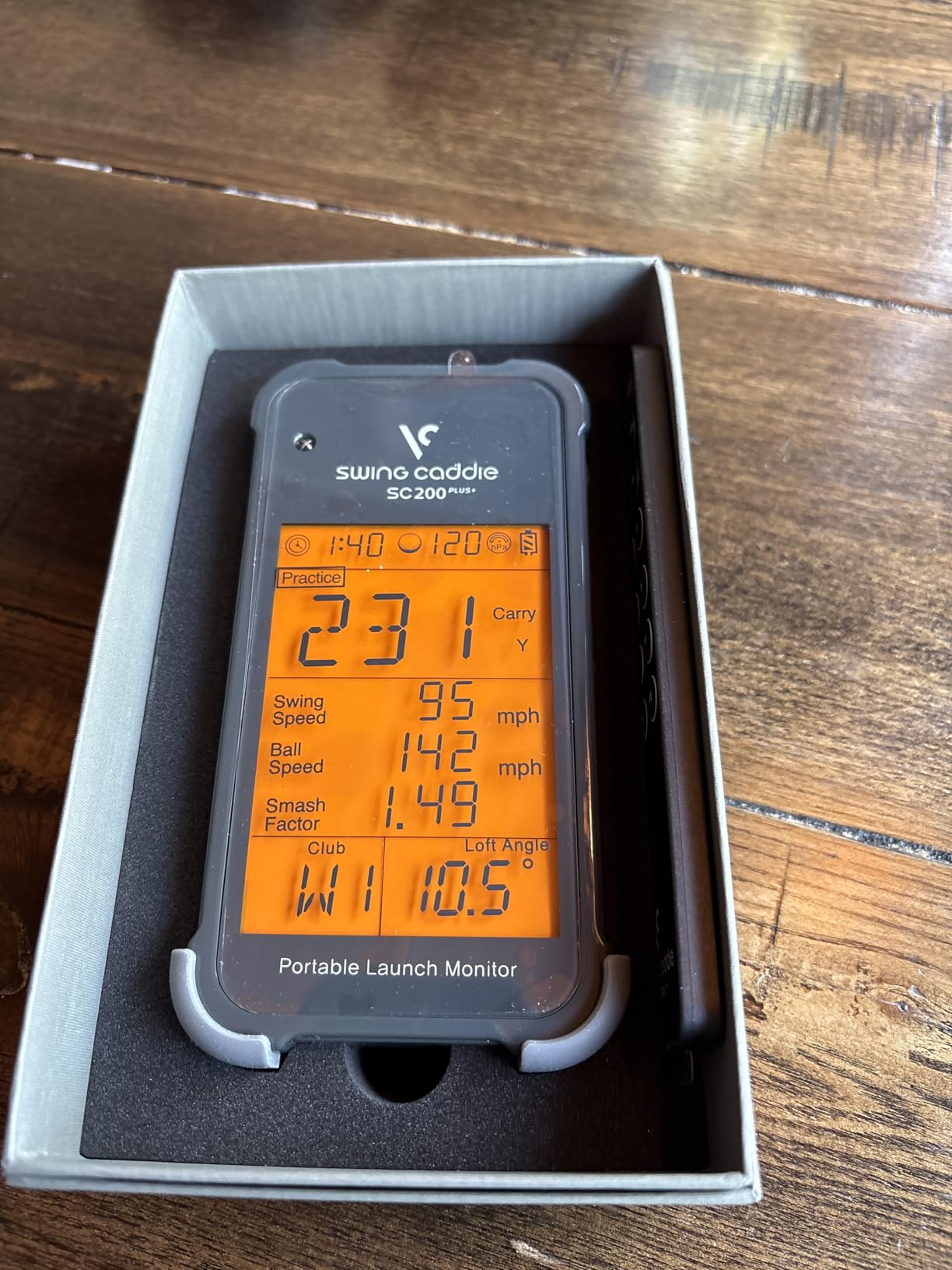 Voice Caddie Portable Golf Launch Monitor and Swing Analyzer with Real-Time Shot Data Tracking | Ideal Golf Swing Trainer/Training Equipment for Indoor & Outdoor | Up to 20 Hours Battery Life customer photo 1