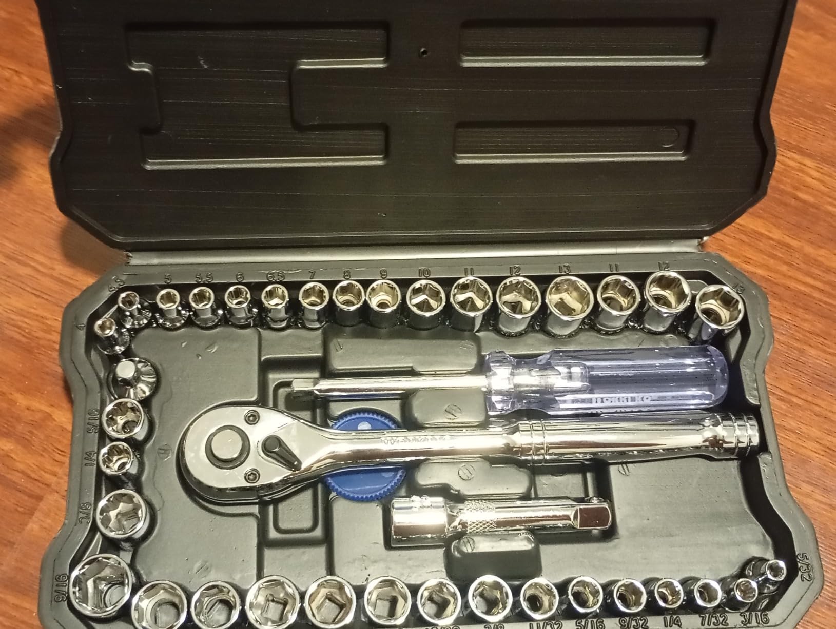 WORKPRO 39-Piece Drive CR-V Socket Set(1/4